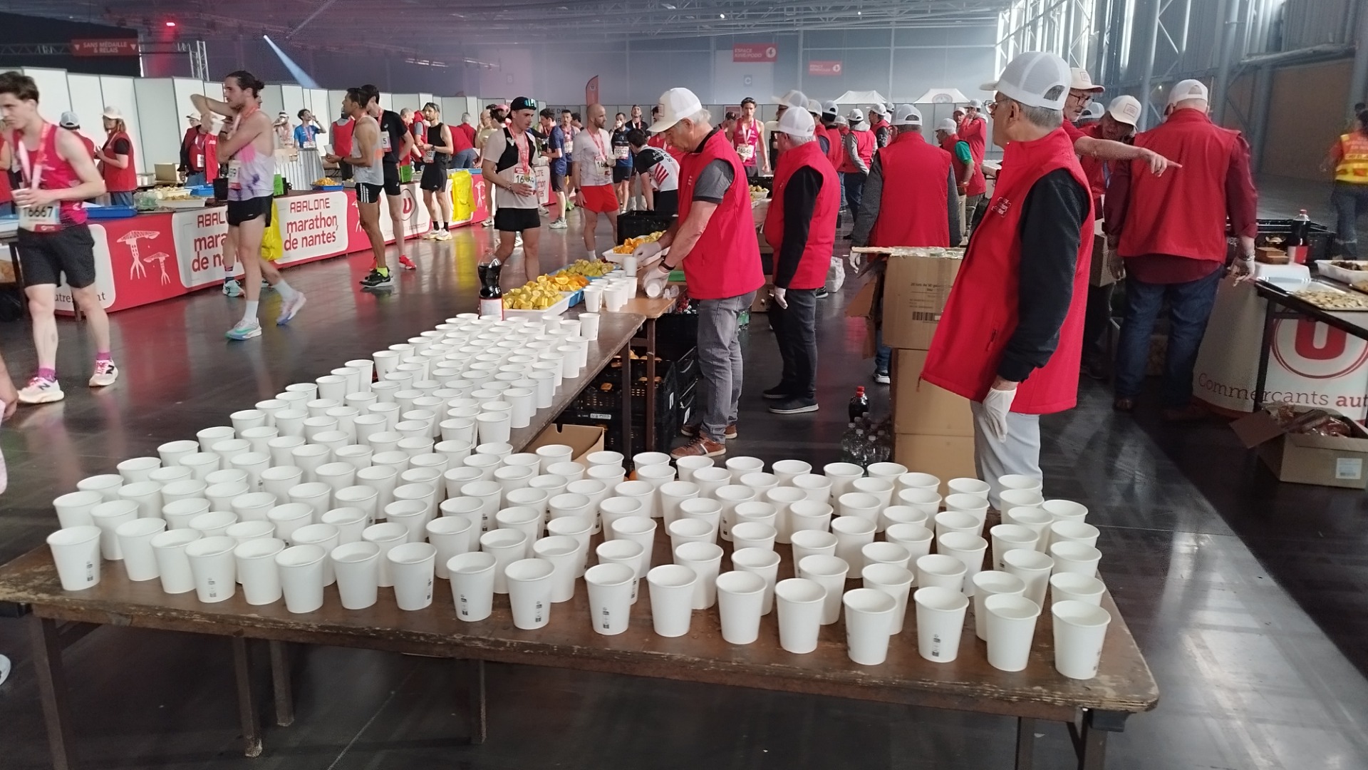 Les gobelets sont prêts